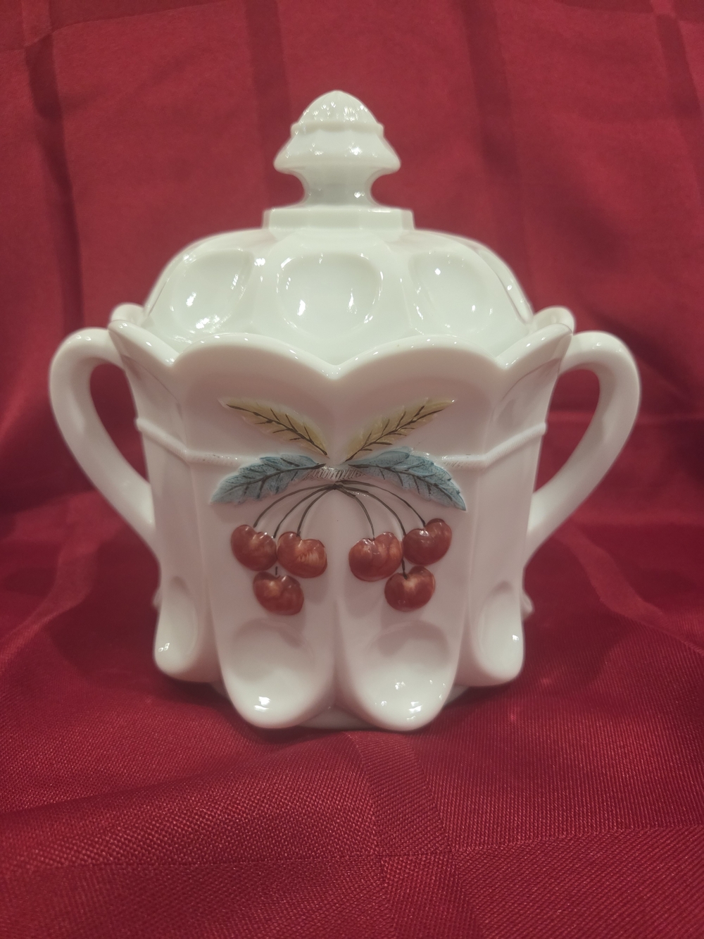 Westmoreland Milkglass Bisquit Jar